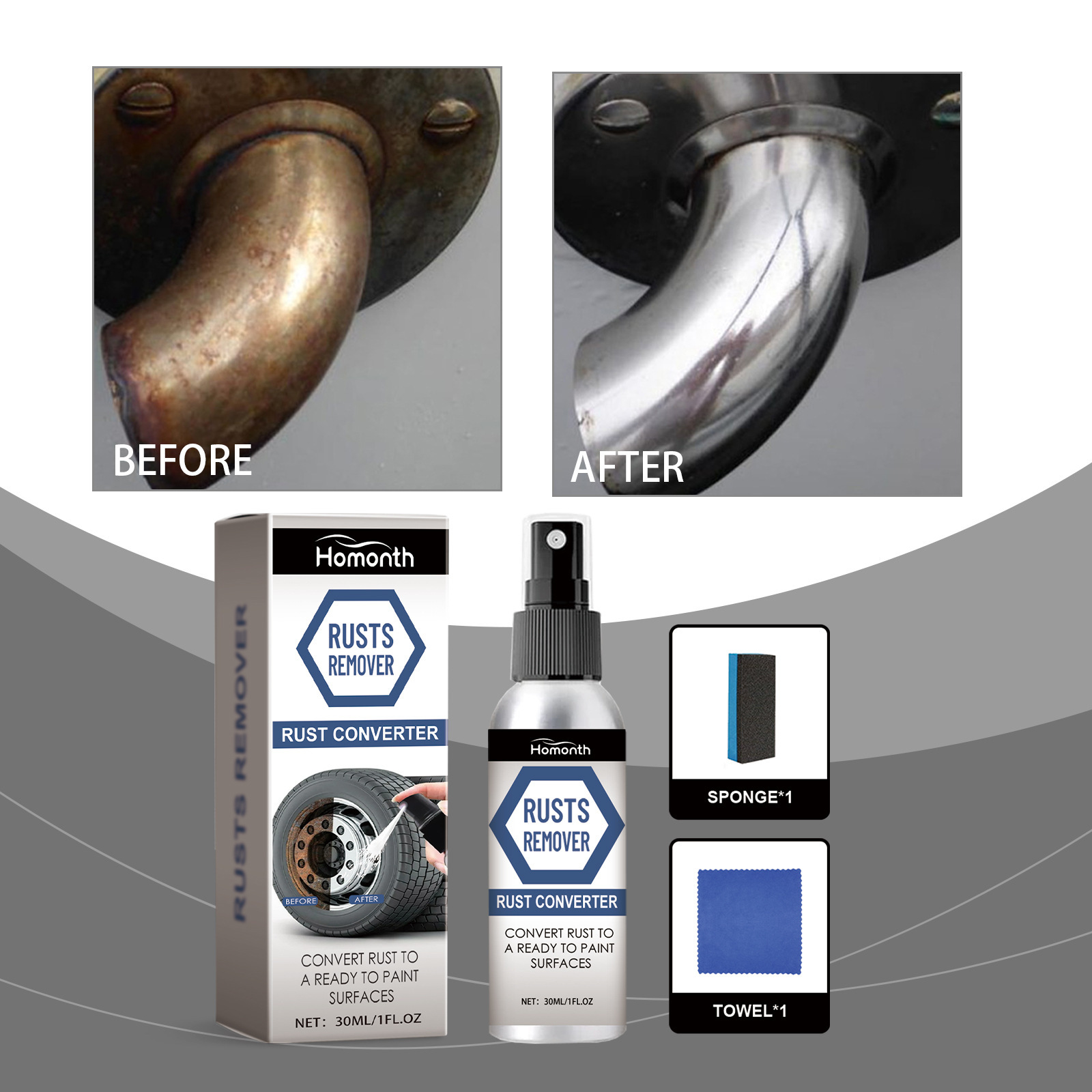 Wheel Cleaner Alloy - Araba Tekerleği Demir Tozu Pas Sökücü